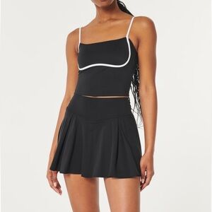 Gilly Hicks Go Energize Athletic Black Mini Skirt Skort Women's Large Skortie